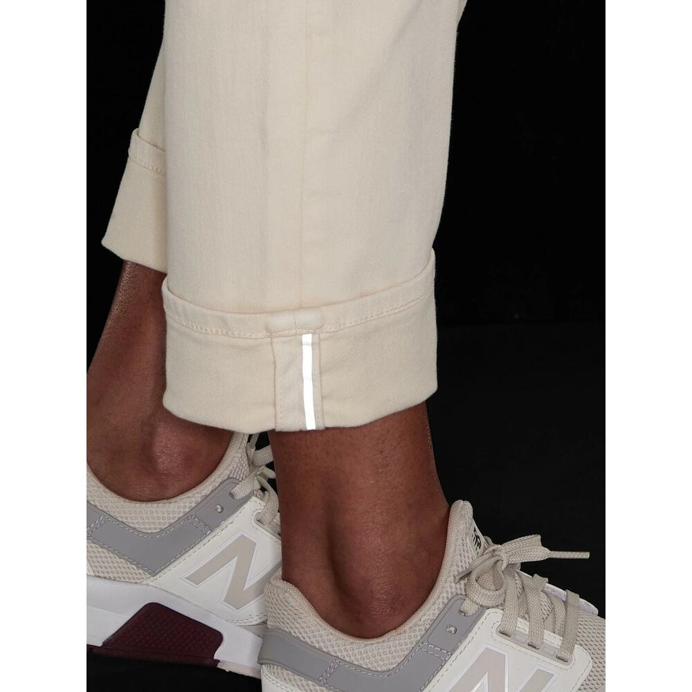 Athleta Sculpek Flex Straight Leg Ankle Jean High Rise Bone Yellow Cream Size 4 - Picture 15 of 15